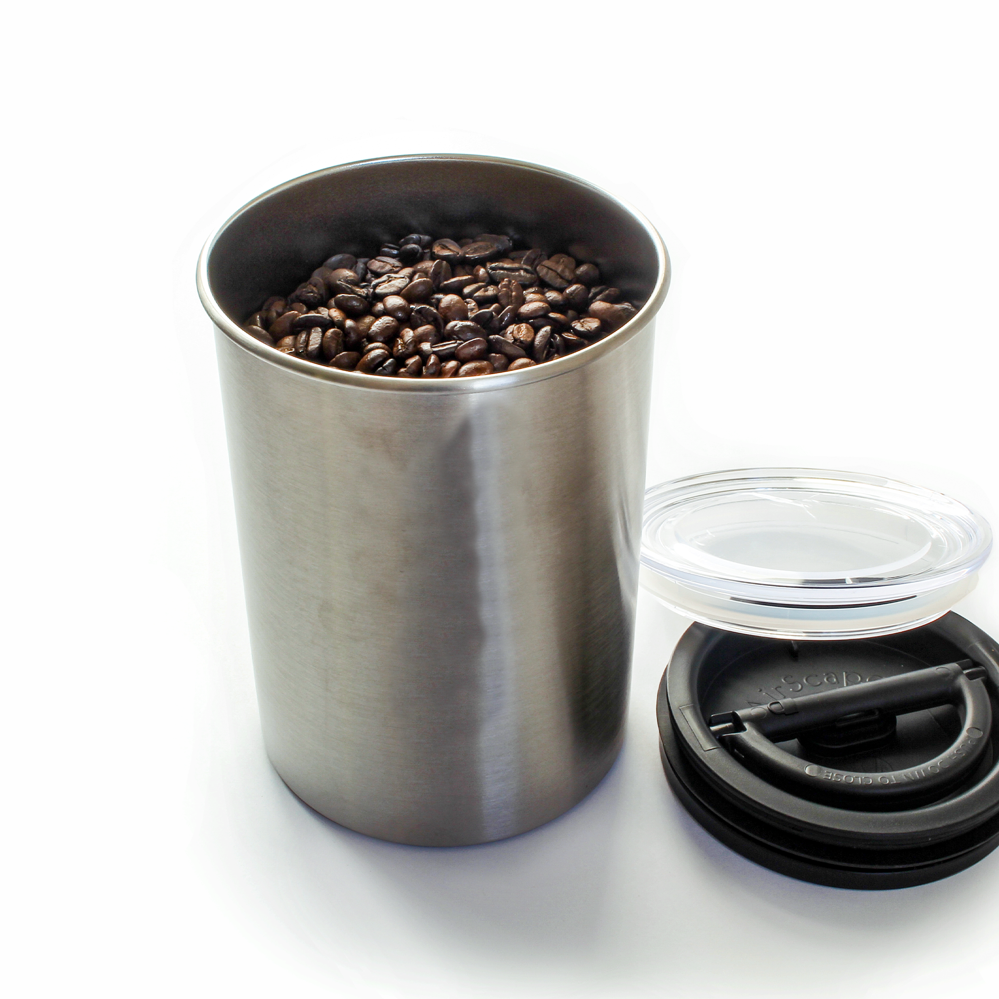 1LB Stainless Steel AirScape Coffee Canister