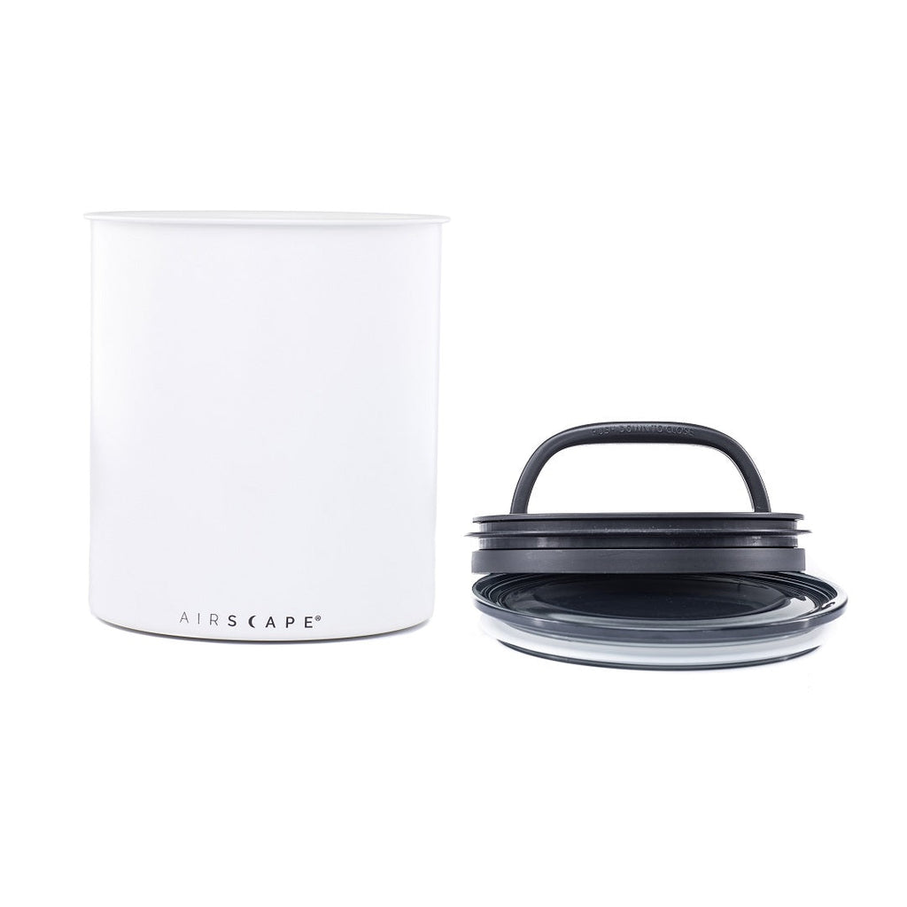 Planetary Design merchandise 2.2lbs White Matte White Kilo AirScape Coffee Canister (2.2lbs)