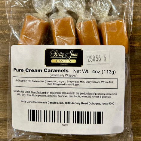 4oz Pure Cream Caramels