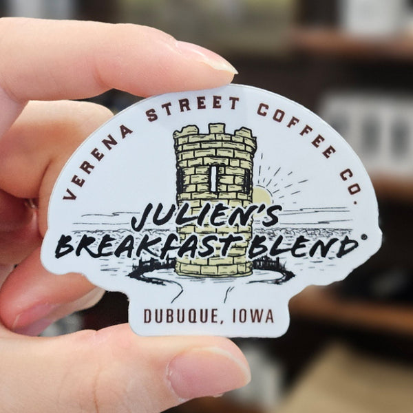 Other merchandise Julien's Breakfast Blend® 2.7" x 2" Sticker Julien's Breakfast Blend® Sticker
