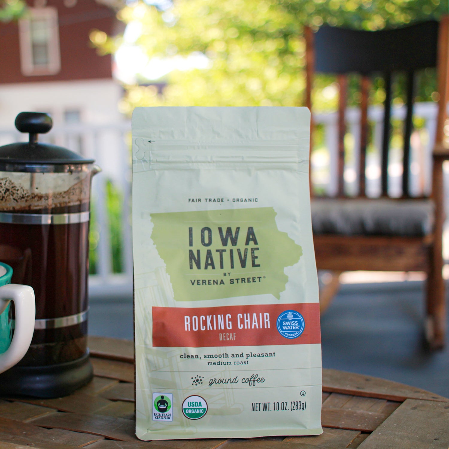 Rocking Chair - Swiss Water® Process Decaf - Fair Trade Organic ground coffee