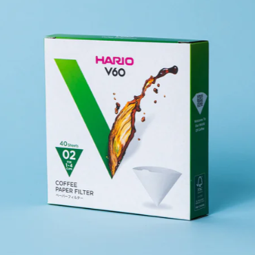 Hario V60 Paper Filter, Size O2 White 40ct Box