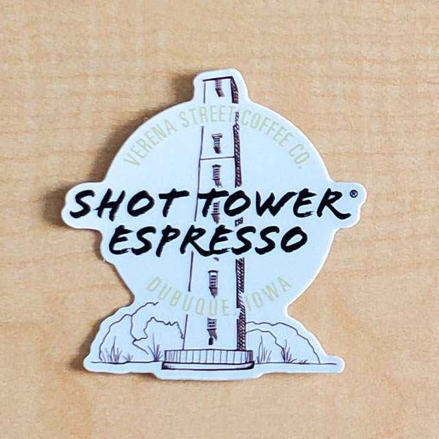 Other merchandise Shot Tower® Espresso 2.4"x2.5" sticker Shot Tower® Espresso Sticker