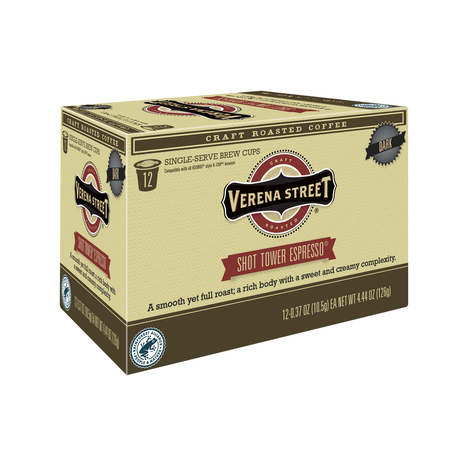 Shot Tower® Espresso brew cups/k-cups/pods - Verena Street