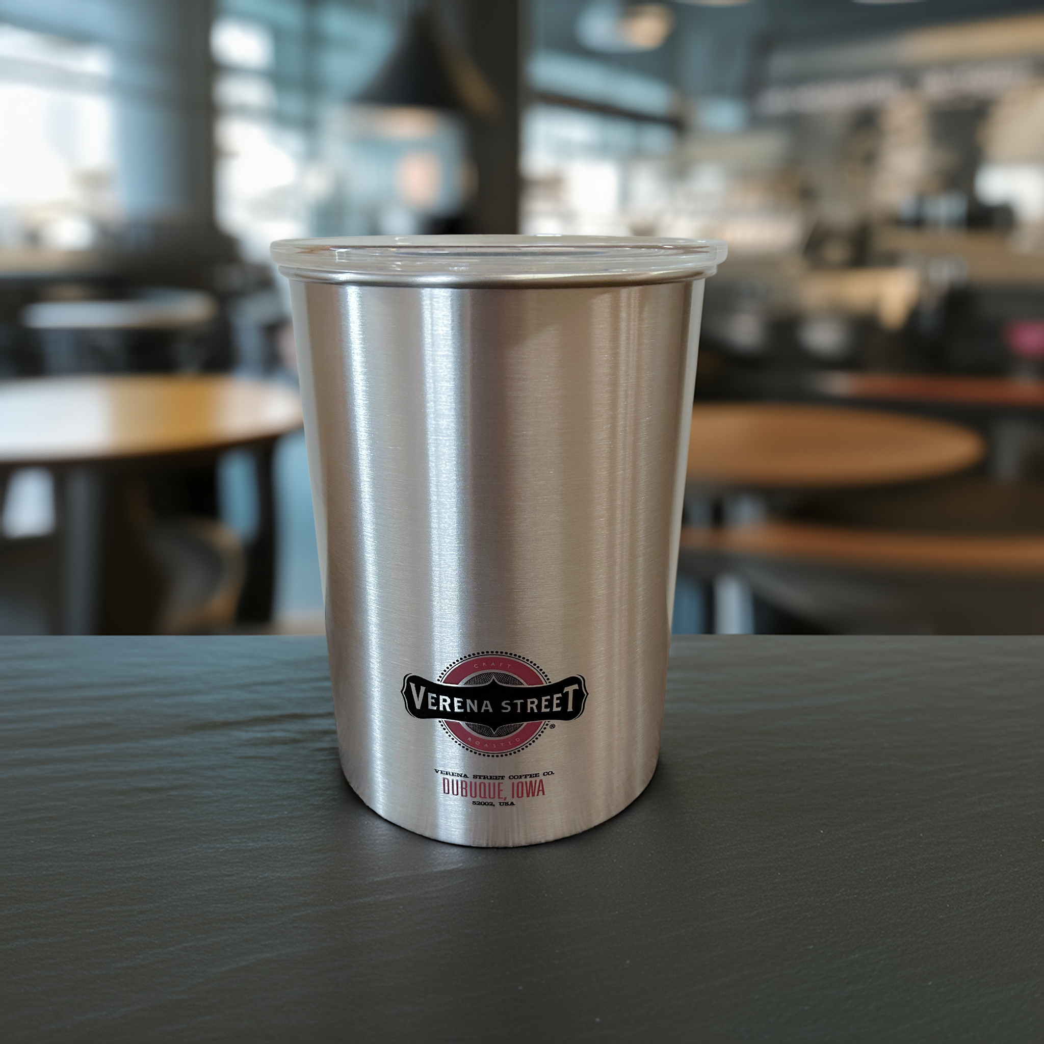 1LB Stainless Steel AirScape Coffee Canister
