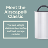 Stainless Steel AirScape Coffee Canister (1lb) - Verena Street Coffee Co.