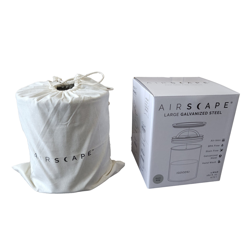 Planetary Design merchandise 2.2lbs Gray Matte Gray Kilo AirScape Coffee Canister (2.2lbs)