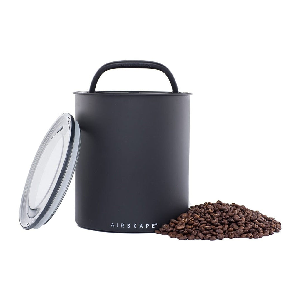 Matte Black Kilo AirScape Coffee Canister (2.2lbs) - Verena Street Coffee Co.