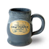 Deneen Pottery merchandise Grey with Black and White glaze Cow Tipper® Patriot Style 12-14oz Mug