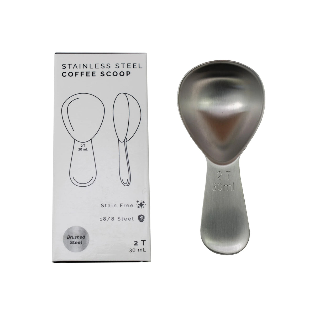 Promotional Gift our Heavy duty 8 1/4 18/8 stainless steel 20 ounce scoop  with hook. 8308