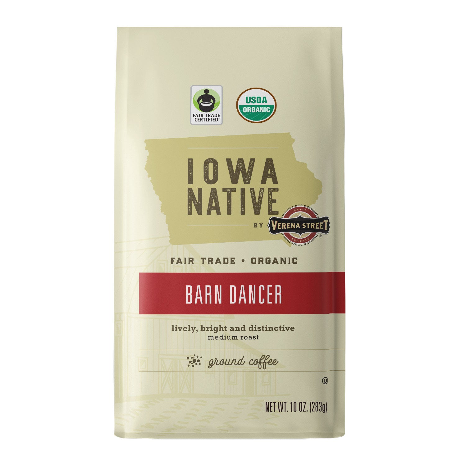 Barn Dancer - Fair Trade Organic ground coffee bag