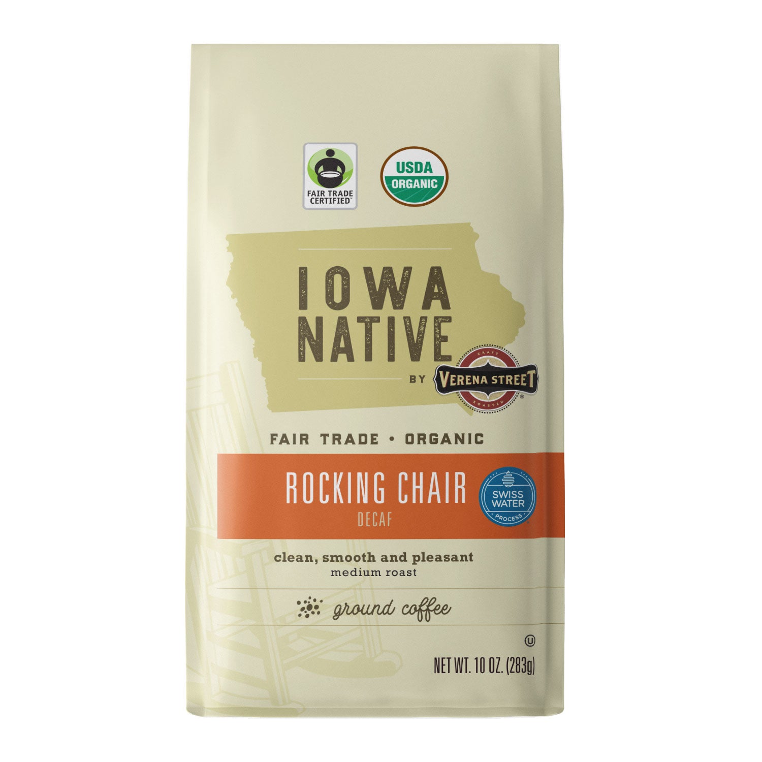 Rocking Chair - Swiss Water® Process Decaf - Fair Trade Organic ground coffee