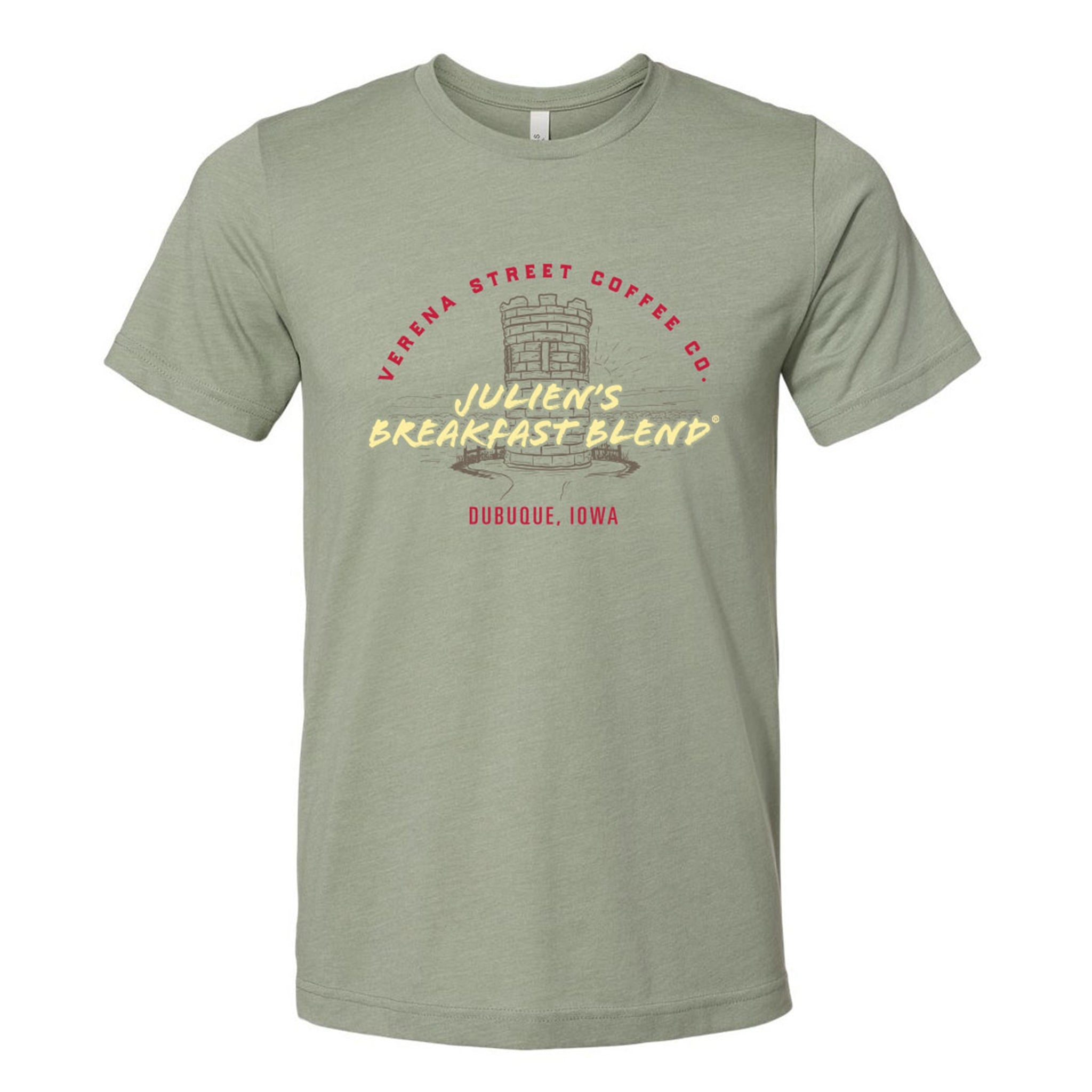 Small Julien's Breakfast Blend® T-shirt, Short-Sleeve Bella + Canvas