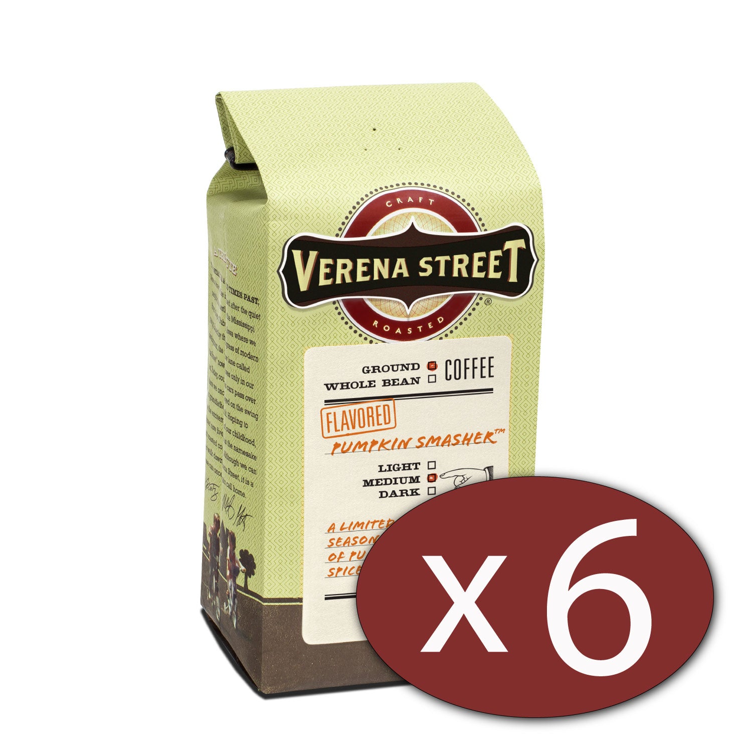 6 Count Case - Pumpkin Smasher 10oz ground coffee