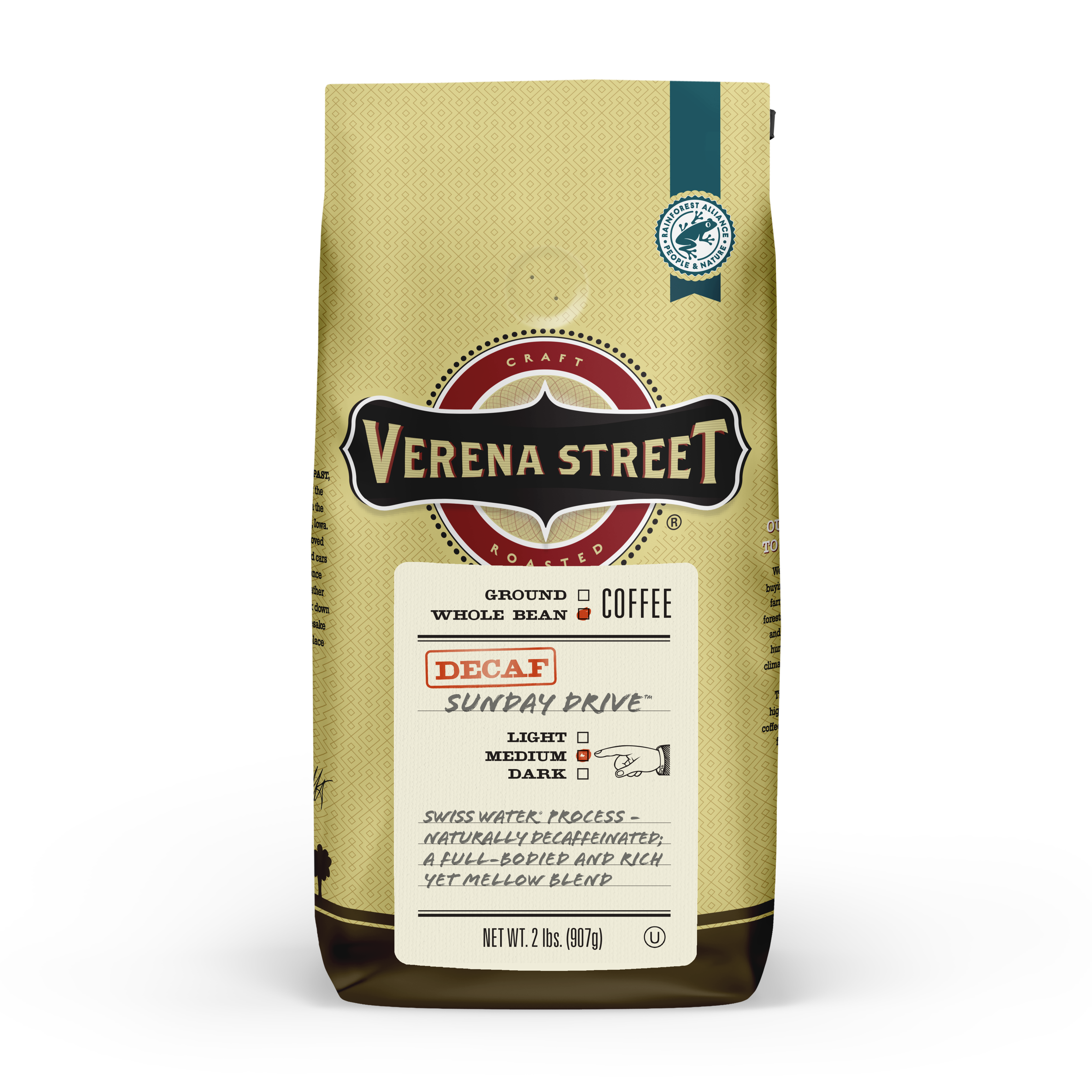 Sunday Drive™ Swiss Water® Process Decaf whole bean coffee