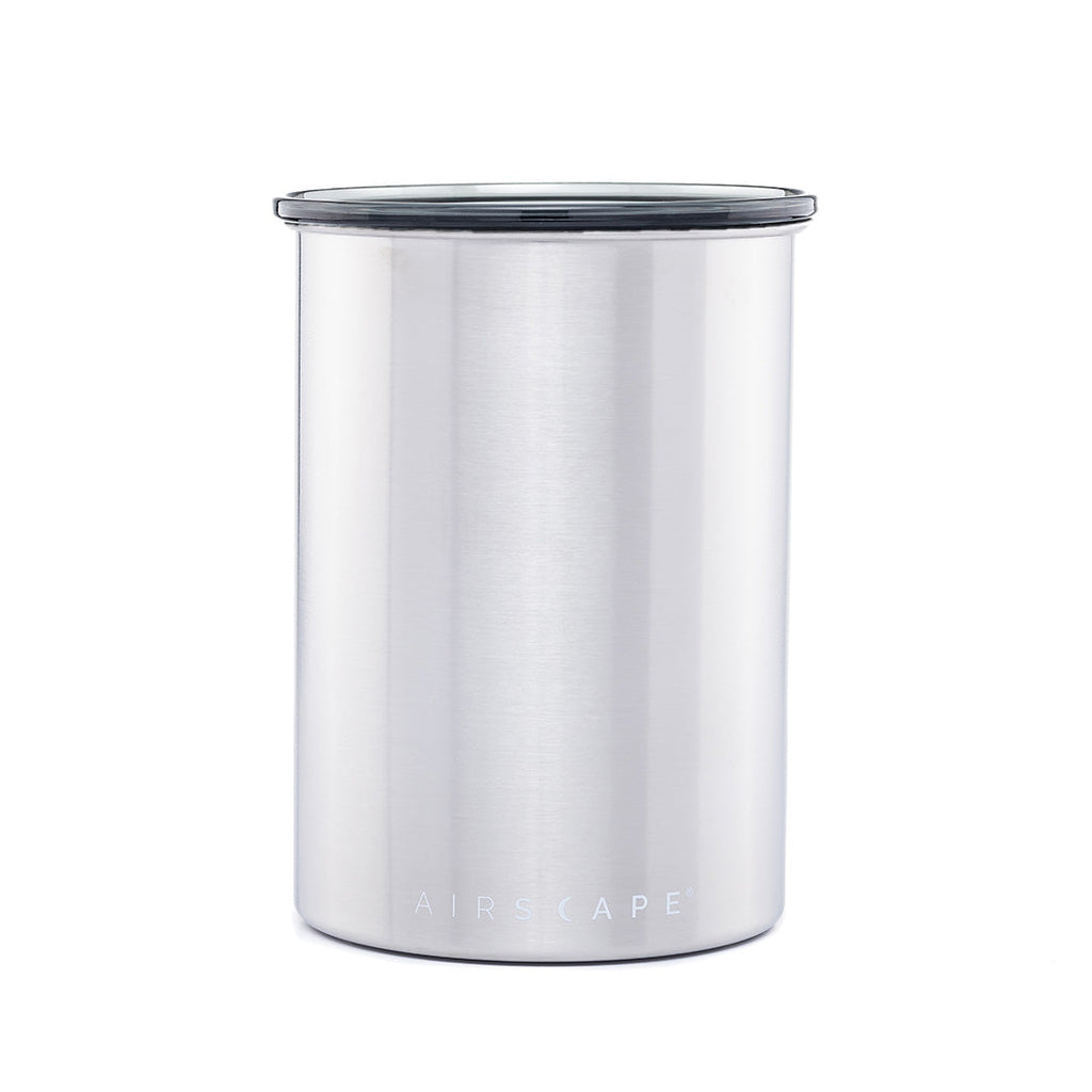 Stainless Steel AirScape Coffee Canister (1lb) - Verena Street Coffee Co.