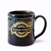 Deneen Pottery Merchandise Black w/Dijon White 14oz + Camper Pottery Mug, Black + Dijon Glaze