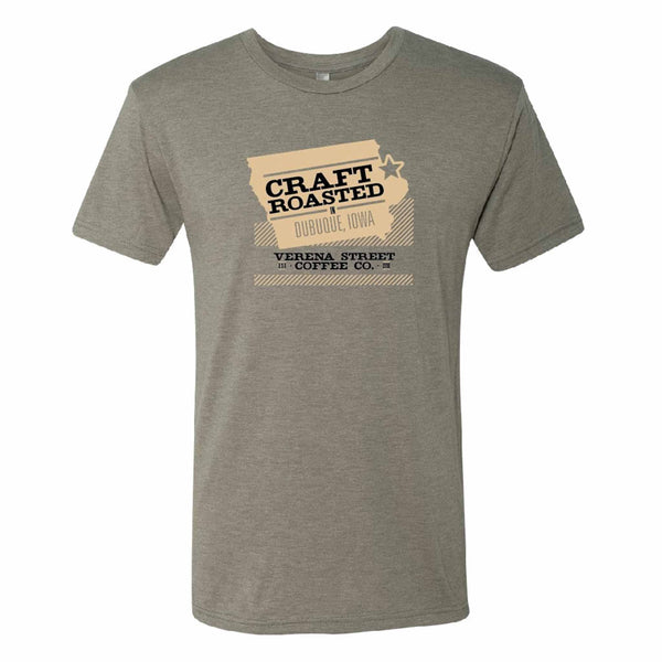 Short Sleeve Next Level Logo T-shirt Venetian Grey - Verena Street Coffee Co.