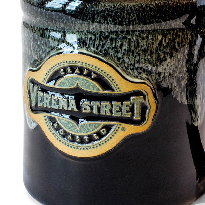 Camper Mug Black with Dijon - front logo