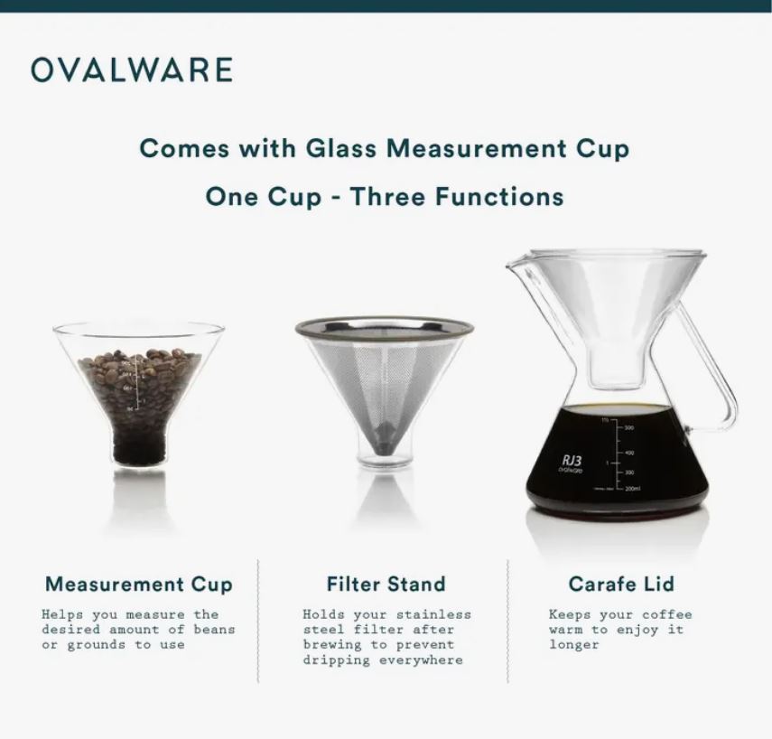 Ovalware RJ3 Pour Over Coffee Maker - Verena Street Coffee Co.