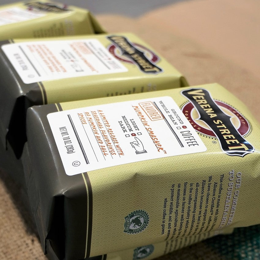 Pumpkin Smasher 10oz ground coffee (seasonal release) - Verena Street Coffee Co.