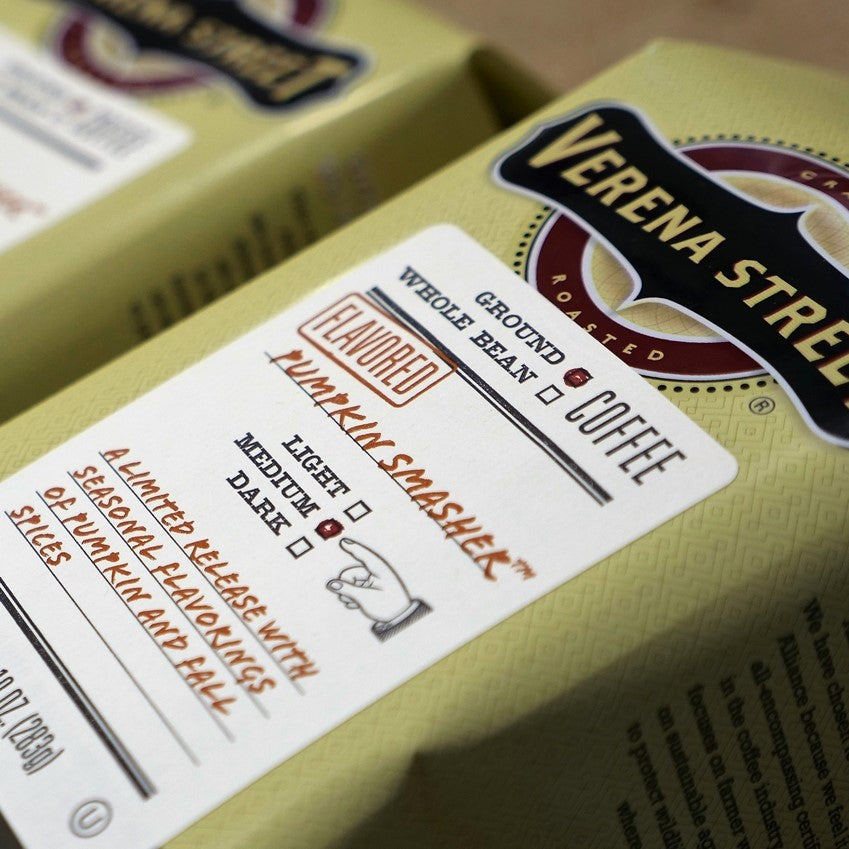 Pumpkin Smasher 10oz ground coffee (seasonal release) - Verena Street Coffee Co.
