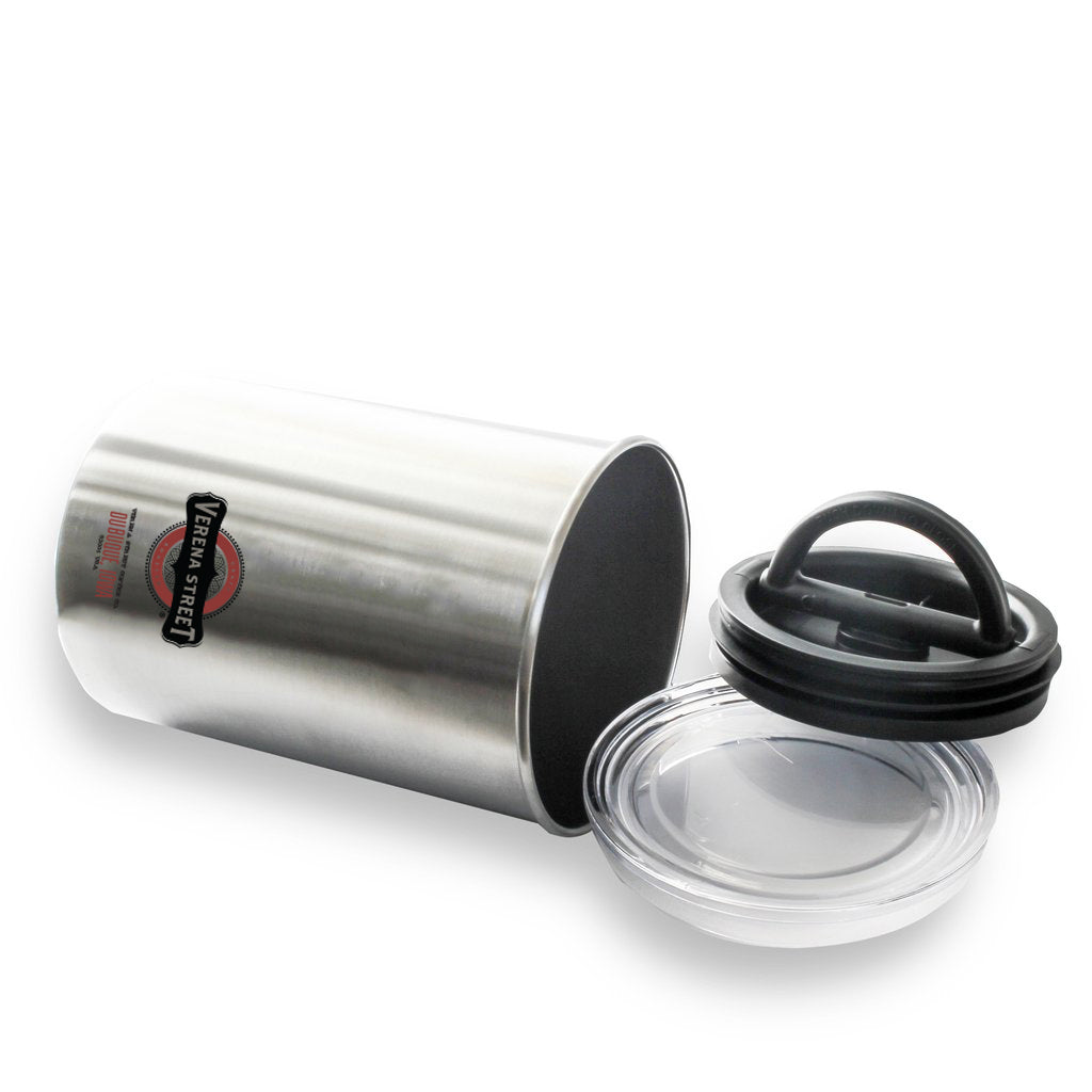 Stainless Steel AirScape Coffee Canister (1lb) - Verena Street Coffee Co.