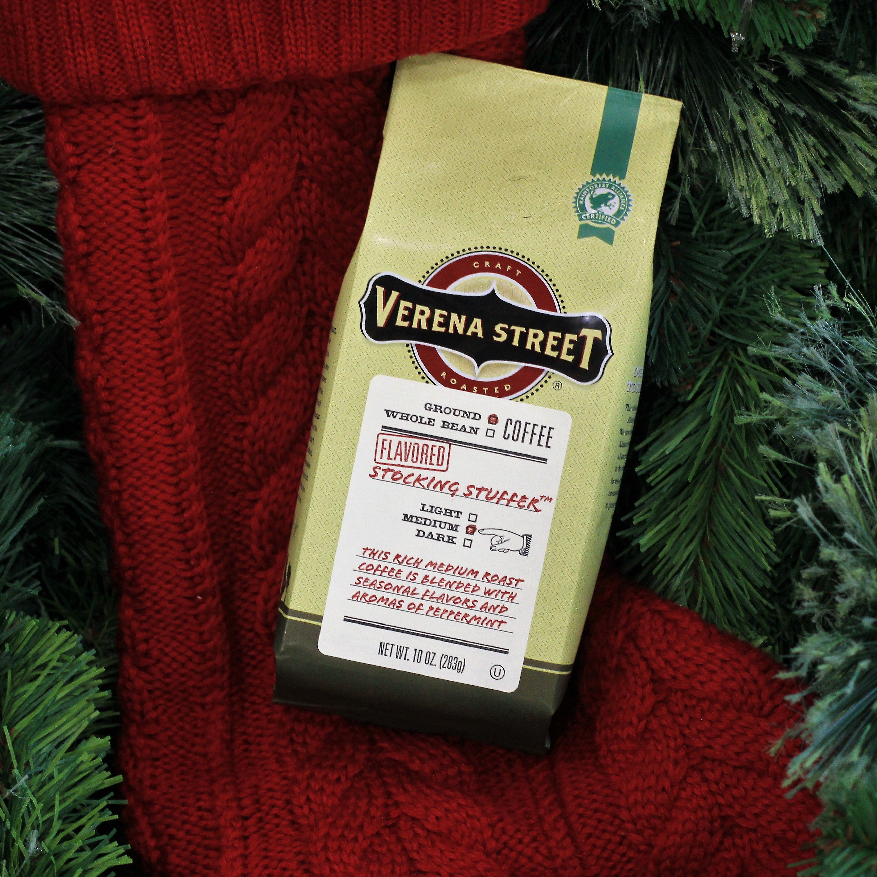 Verena Street Coffee Co. Coffee Stocking Stuffer 10oz ground coffee (seasonal release)