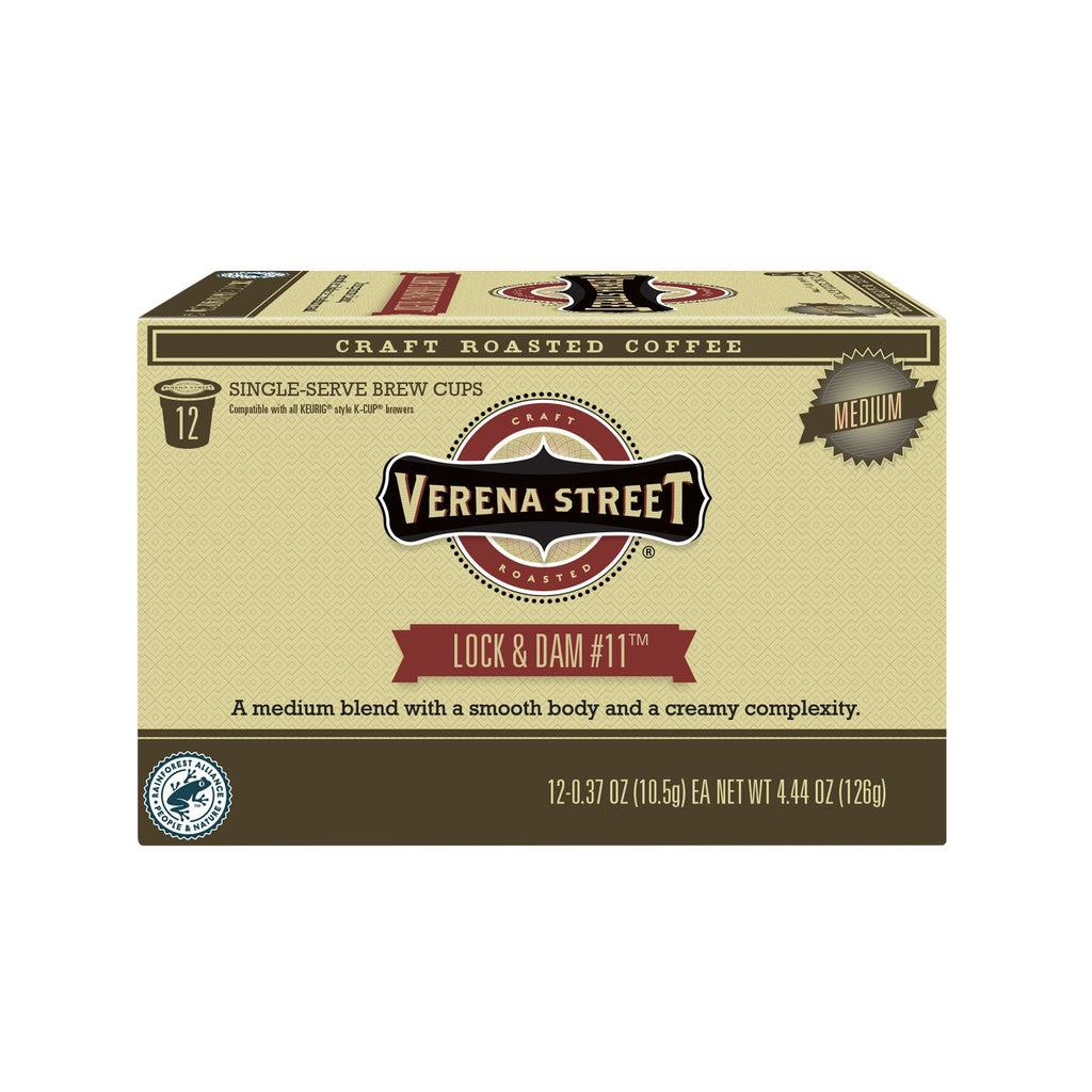 Verena Street Coffee Co. Coffee Lock & Dam #11™ brew cups
