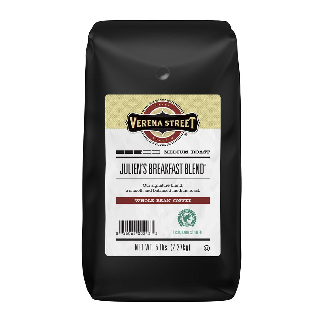 Julien's Breakfast Blend® whole bean - Verena Street Coffee Co.