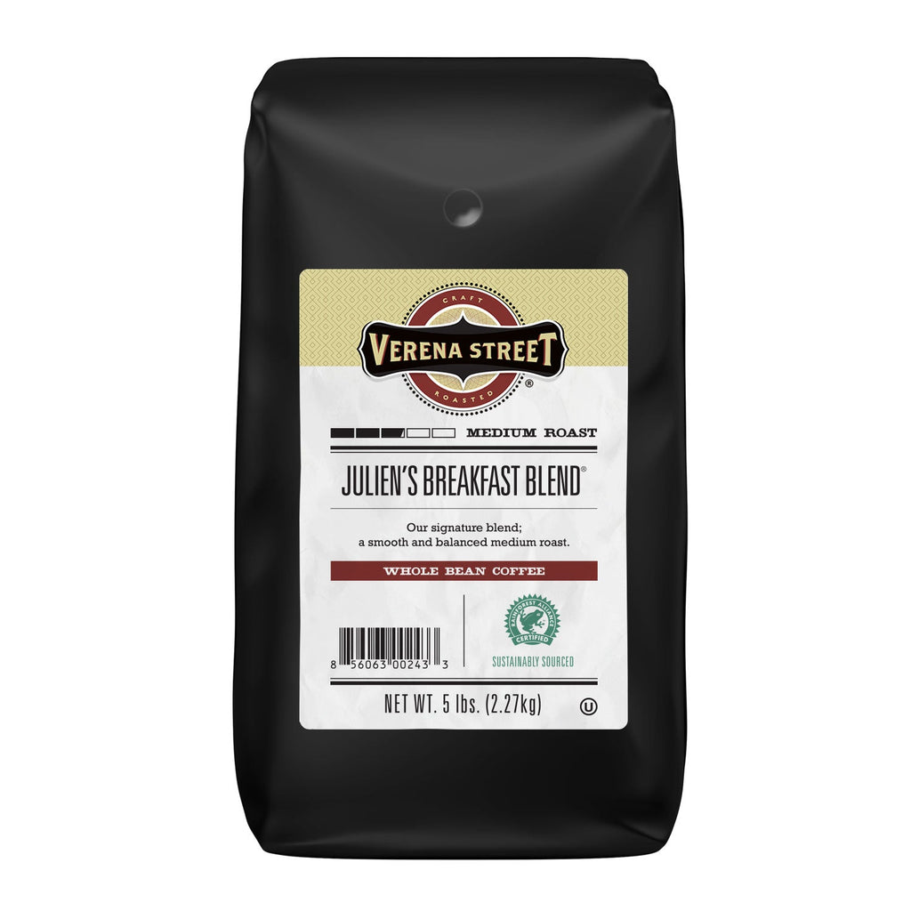 Verena Street Coffee Co. Coffee 5lb whole bean Julien's Breakfast Blend® whole bean