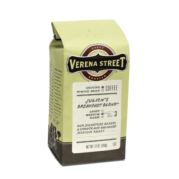 Verena Street Coffee Co. Coffee 12oz ground Julien's Breakfast Blend® ground