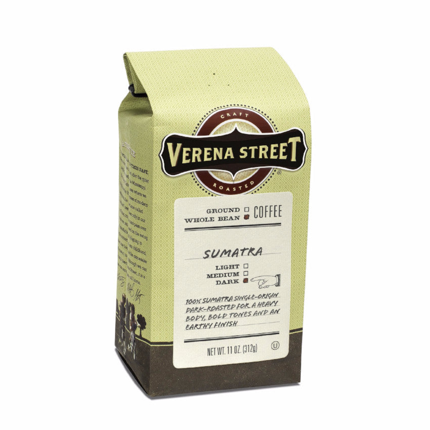 Verena Street Coffee Co. Coffee 11oz whole bean Sumatra whole bean