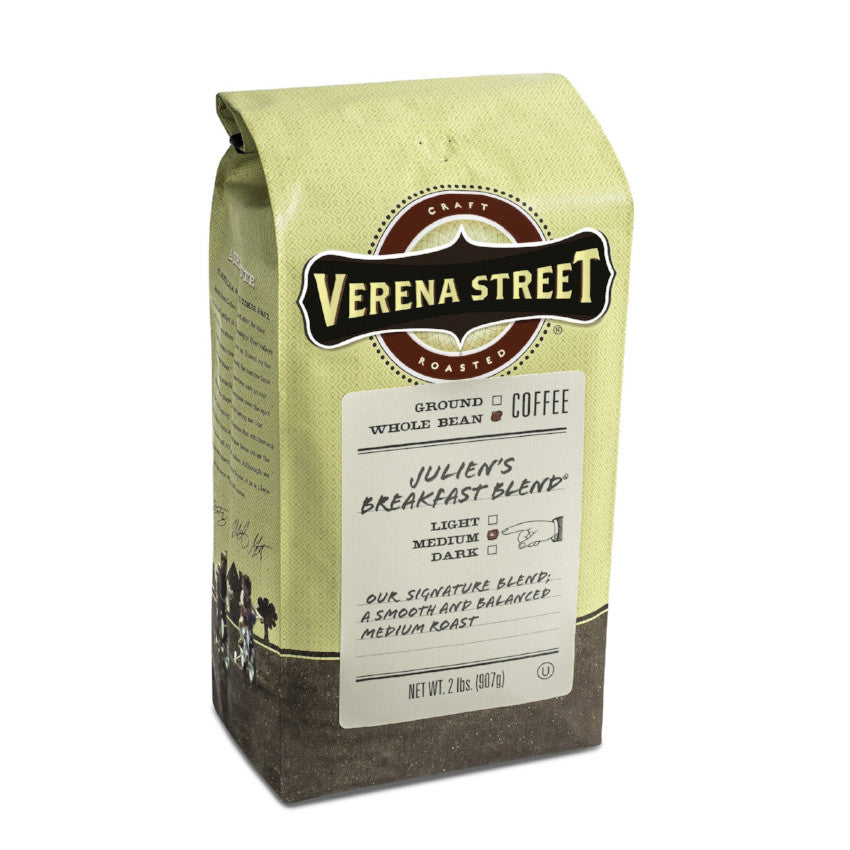 Verena Street Coffee Co. Coffee 2lb whole bean Julien's Breakfast Blend® whole bean