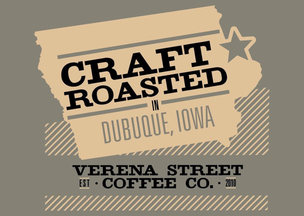 Unisex Short Sleeve Next Level Logo T-shirt Venetian Grey - Verena Street Coffee Co.