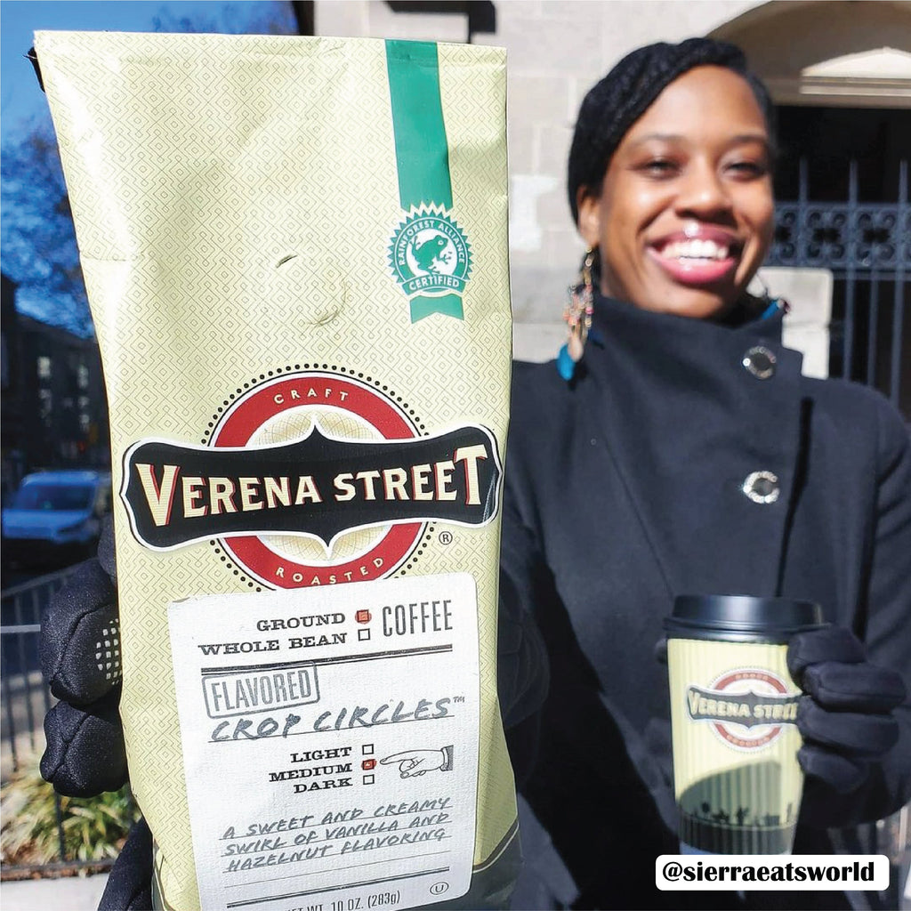 Verena Street Coffee Co. Coffee Crop Circles™ ground