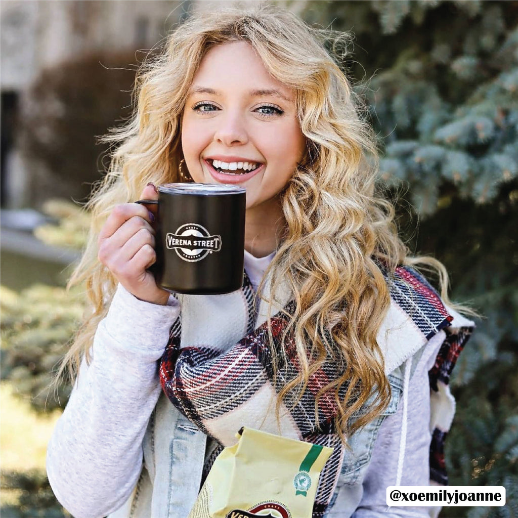 Woman using Miir Mug